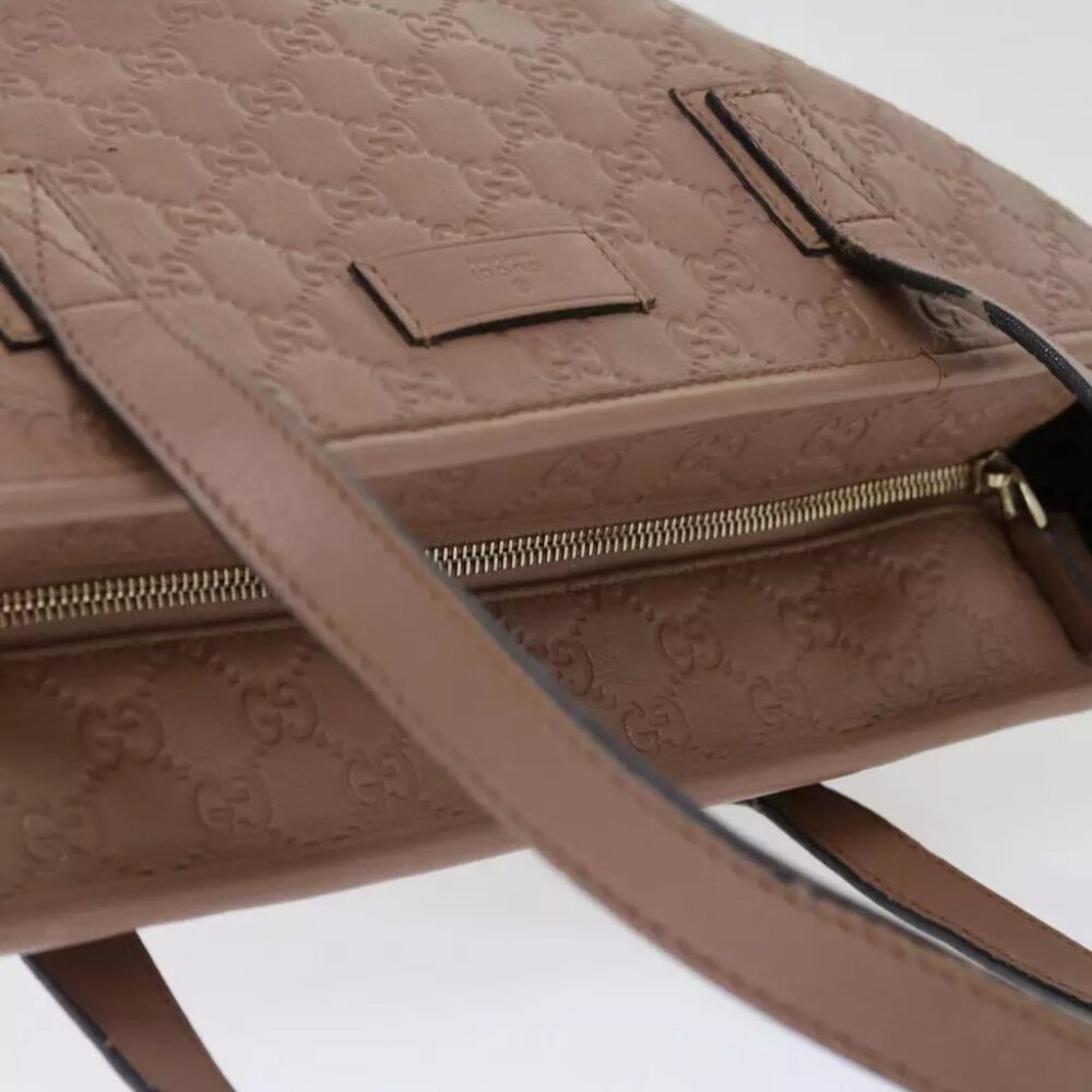 GUCCI GG Canvas Guccissima Shoulder Bag Pink - Picture 3 of 8